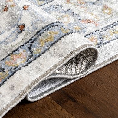 nuLOOM Lyric Medallion Machine Washable Area Rug