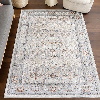 nuLOOM Lyric Medallion Machine Washable Area Rug