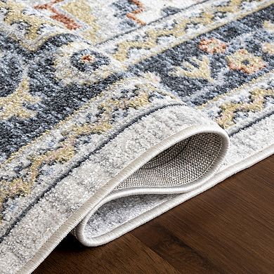 nuLOOM Bonia Traditional Medallion Machine Washable Area Rug
