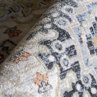 nuLOOM Bonia Traditional Medallion Machine Washable Area Rug