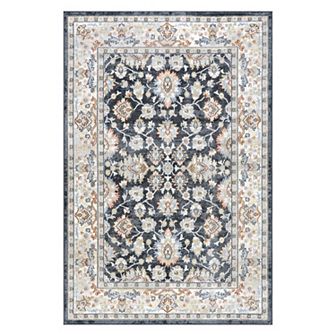 nuLOOM Breigh Medallion Bordered Machine Washable Area Rug