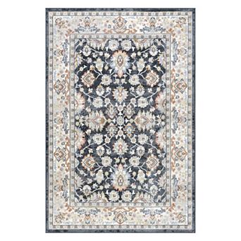 nuLOOM Breigh Medallion Bordered Machine Washable Area Rug