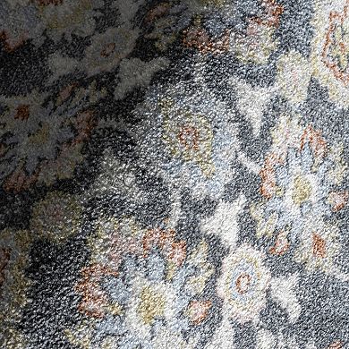 nuLOOM Breigh Medallion Bordered Machine Washable Area Rug
