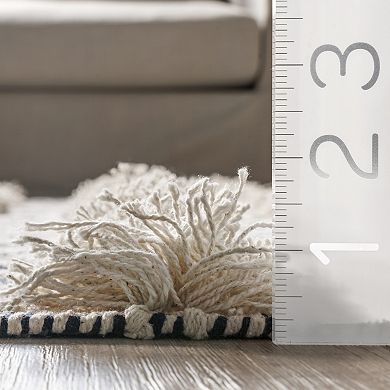 nuLOOM Hand Loomed Cotton Teyana Area Rug