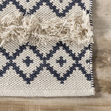 nuLOOM Hand Loomed Cotton Teyana Area Rug