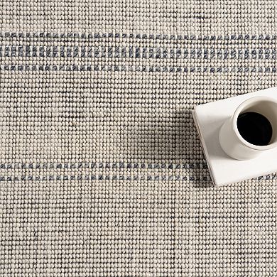nuLOOM Garnet Striped Wool Blend Area Rug
