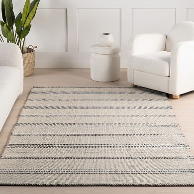 nuLOOM Garnet Striped Wool Blend Area Rug