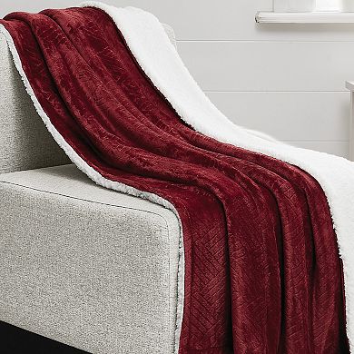 Truly Soft Basket Carved Faux Fur Throw Blanket