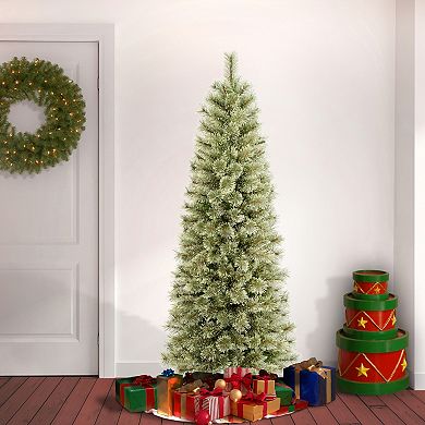 National Tree Company 6 ft. Unlit Arcadia Pine Cashmere Slim Hinged Artificial Christmas Tree