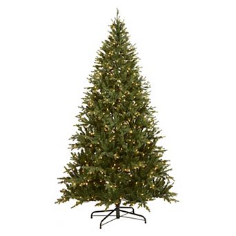 National Tree Company 7.5 ft. Pre-Lit Artificial Feel Real Samson Fir Hinged Christmas Tree