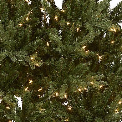 National Tree Company 7.5 ft. Pre-Lit Artificial Feel Real Samson Fir Hinged Christmas Tree
