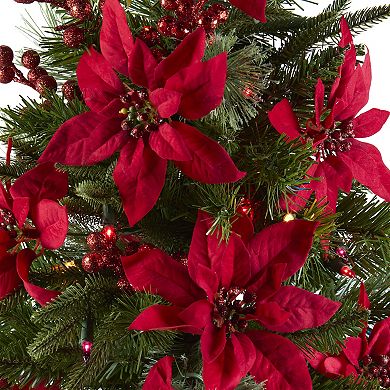 National Tree Company 3-ft. Pre-Lit Feel Real Colonial Pencil Slim Hinged Artificial Christmas Tree