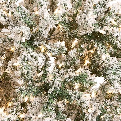 National Tree Company 7.5-ft. Pre-Lit Snowy Woodland Hinged Artifical Christmas Tree