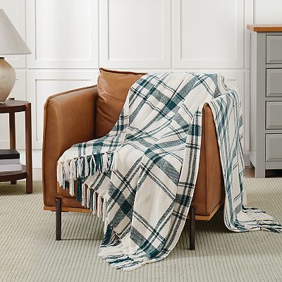 Truly Soft Plaid Chenille Throw Blanket
