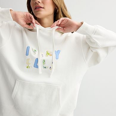 Juniors' IVORY ELLA Quilted Love Hoodie