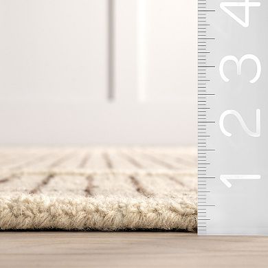 nuLOOM Emaline Geometric Wool Area Rug