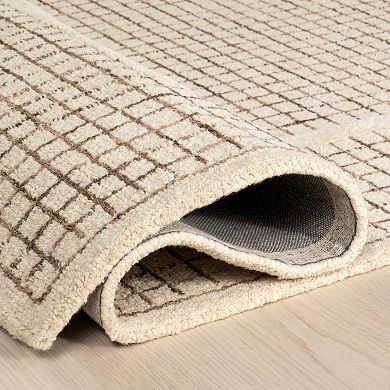 nuLOOM Emaline Geometric Wool Area Rug