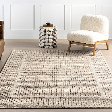 nuLOOM Emaline Geometric Wool Area Rug