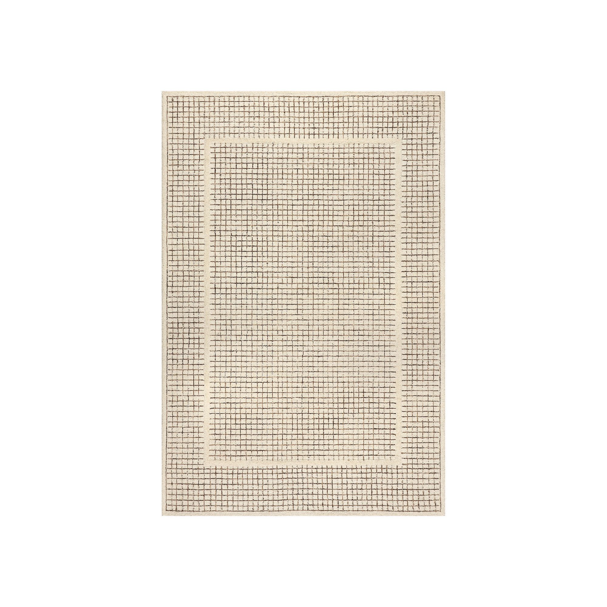 nuLOOM Emaline Geometric Wool Area Rug, Ivory