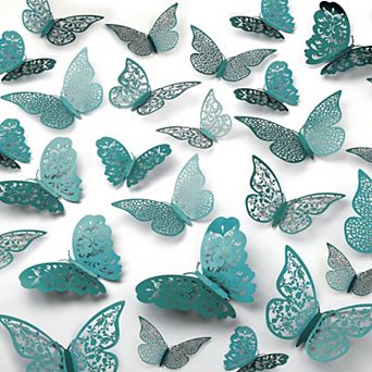 Zulay Kitchen 3d Butterfly Wall Decor 48 pc