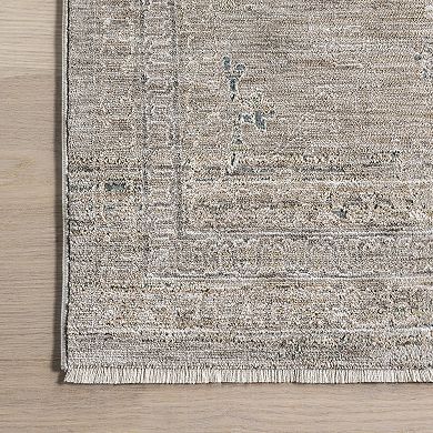 nuLOOM Ginebra Medallion Fringe Area Rug