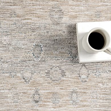 nuLOOM Ginebra Medallion Fringe Area Rug