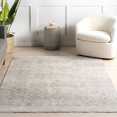 nuLOOM Ginebra Medallion Fringe Area Rug