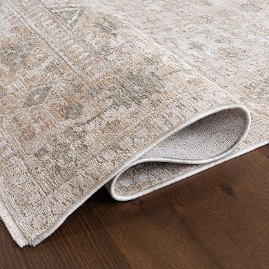 nuLOOM Koami Medallion Fringe Area Rug
