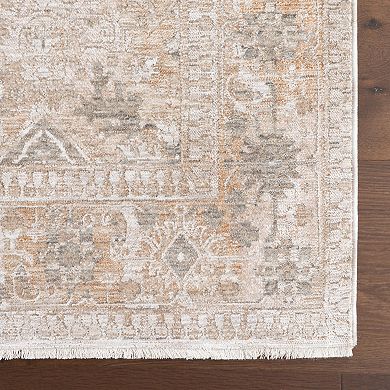 nuLOOM Koami Medallion Fringe Area Rug