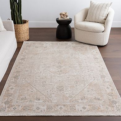 nuLOOM Koami Medallion Fringe Area Rug