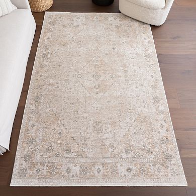 nuLOOM Koami Medallion Fringe Area Rug