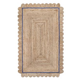 nuLOOM Tera Petals Country Braided Jute Area Rug