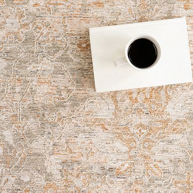 nuLOOM Kriti Medallion Fringe Area Rug