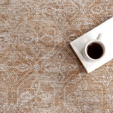 nuLOOM Sevilla Medallion Fringe Area Rug