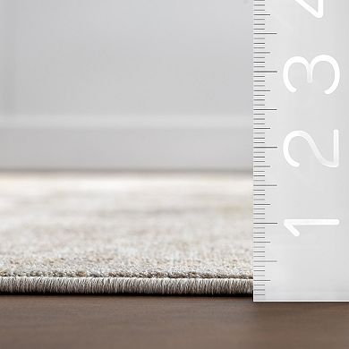 nuLOOM Gwynne Medallion Fringe Area Rug