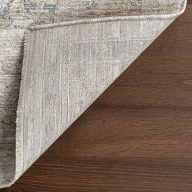 nuLOOM Gwynne Medallion Fringe Area Rug