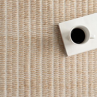 nuLOOM Erina Striped Indoor / Outdoor Area Rug