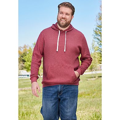 KingSize Men's Big & Tall Waffle-Knit Thermal Hoodie