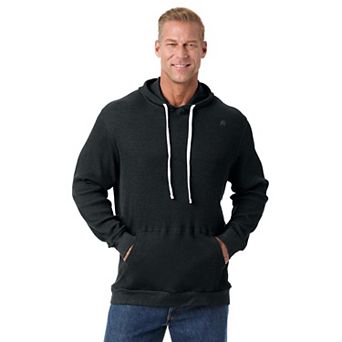 KingSize Men's Big & Tall Waffle-Knit Thermal Hoodie