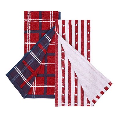 Celebrate Together Americana Flag Patch Kitchen Towels 2-Pack