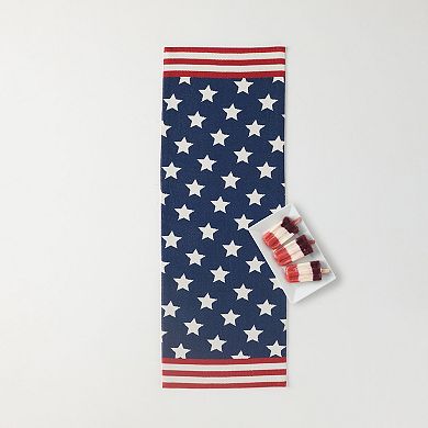 Celebrate Together Americana Stars & Stripes Tapestry Table Runner
