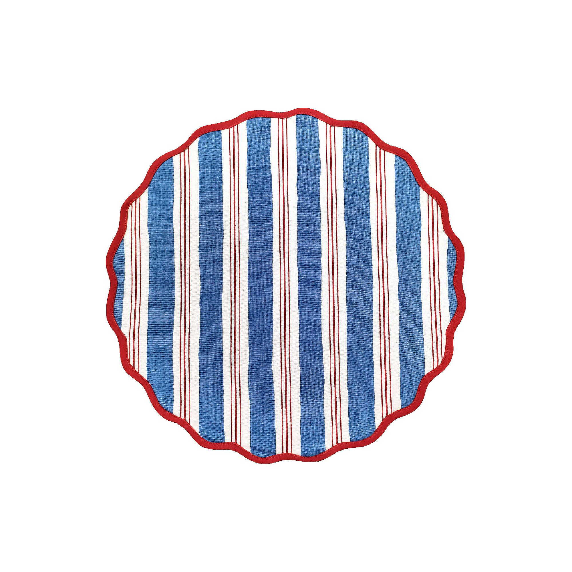 Celebrate Together™ Americana Scalloped Edge Round Placemat, Blue
