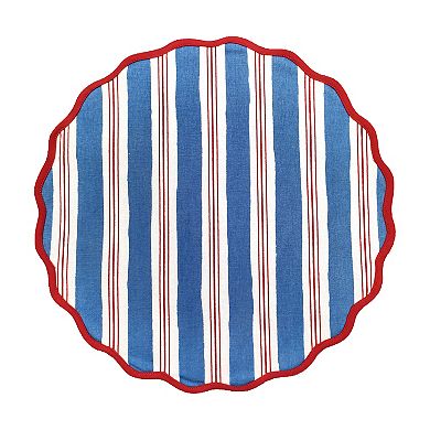 Celebrate Together Americana Scalloped Edge Round Placemat