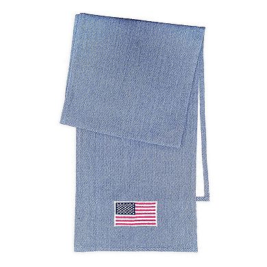 Celebrate Together Americana Denim Embroidered Flag Table Runner