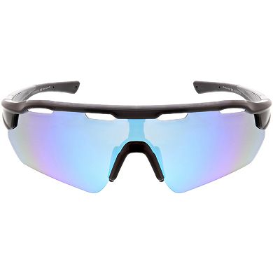 Men's Tek Gear® 70mm Polarized Semi-Rim Sport Shield Sunglasses