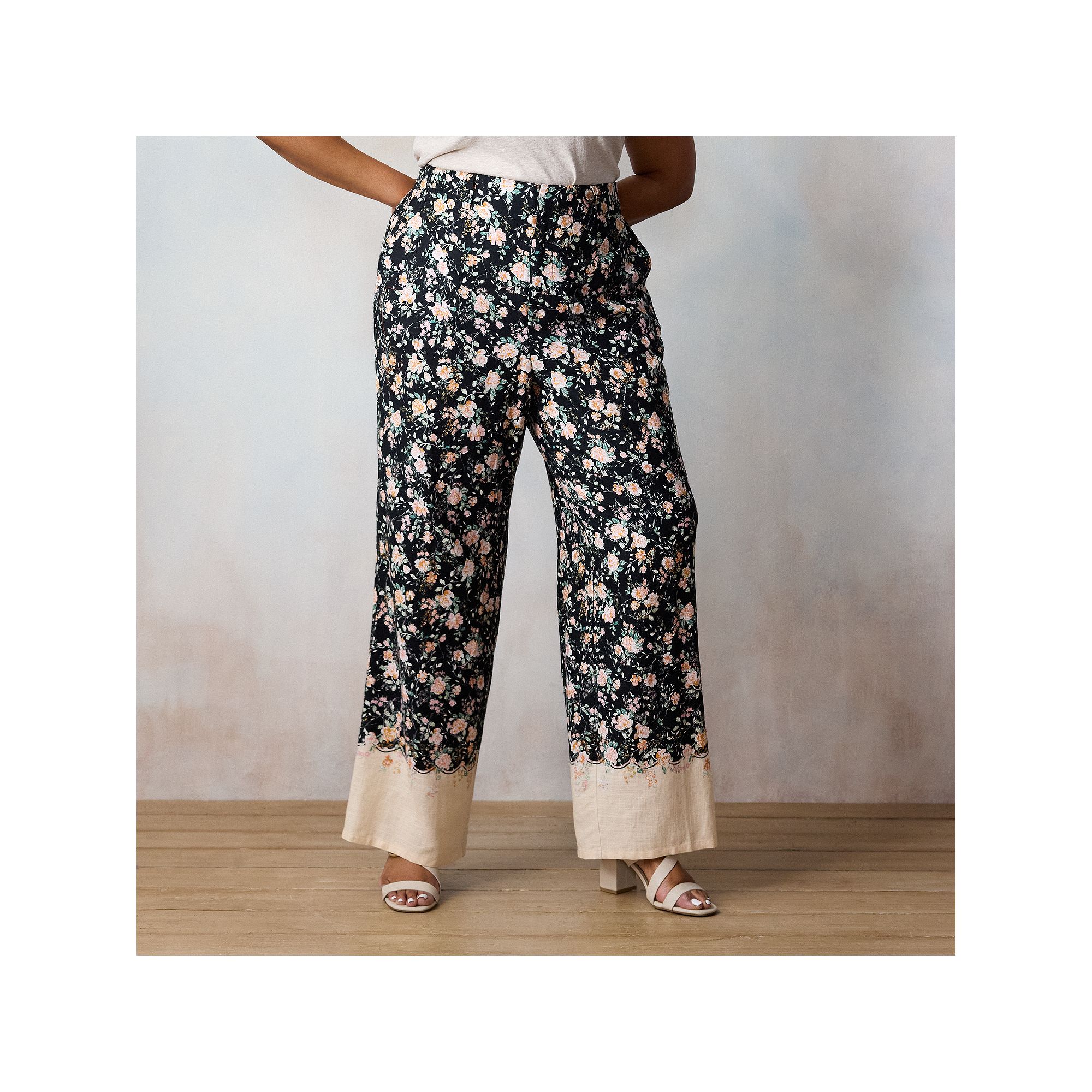 Plus Size LC Lauren Conrad Elastic-Back Drapey Trousers, Womens, Size: 18 