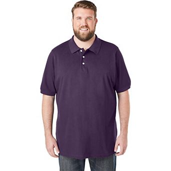 KingSize Men's Big & Tall Shrink-Less Classic Cotton Polo Shirt