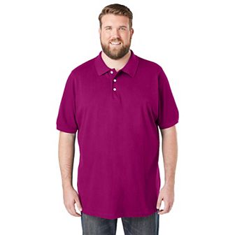 KingSize Men's Big & Tall Shrink-Less Classic Cotton Polo Shirt