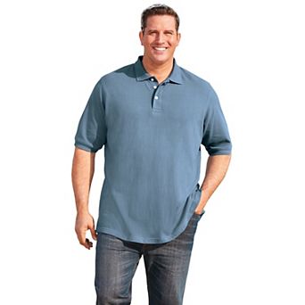 KingSize Men's Big & Tall Shrink-Less Classic Cotton Polo Shirt