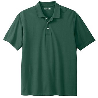 KingSize Men's Big & Tall Shrink-Less Classic Cotton Polo Shirt